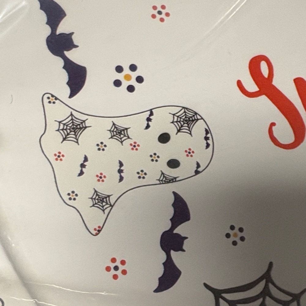 Temptations Spooky Halloween Platter with Black and Orange Accents - Picture 6 of 8